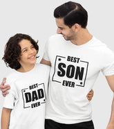 Best Dad And Son Ever Unisex Half Sleeve T-Shirts (Pack of 2)